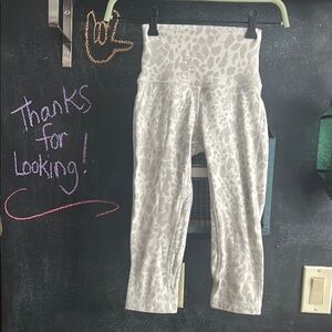 lululemon athletica White Patterned Leggings